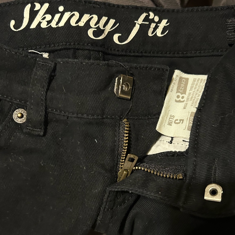 Crazy 8 black jeans Size 5 slim - Picture 3 of 6